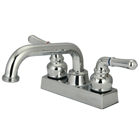 KINGSTON BRASS 4" Centerset 2-Handle Laundry Faucet, Chrome KB2471NML